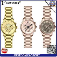 Yxl-115 Mode Vogue Montre Chronographe Moderne Montres Marque Personnalisée Montre Acier Inoxydable Homme Montre IP Or Plaqué Saphir Luxe Homme D&#39;affaires Montre-Bracelet